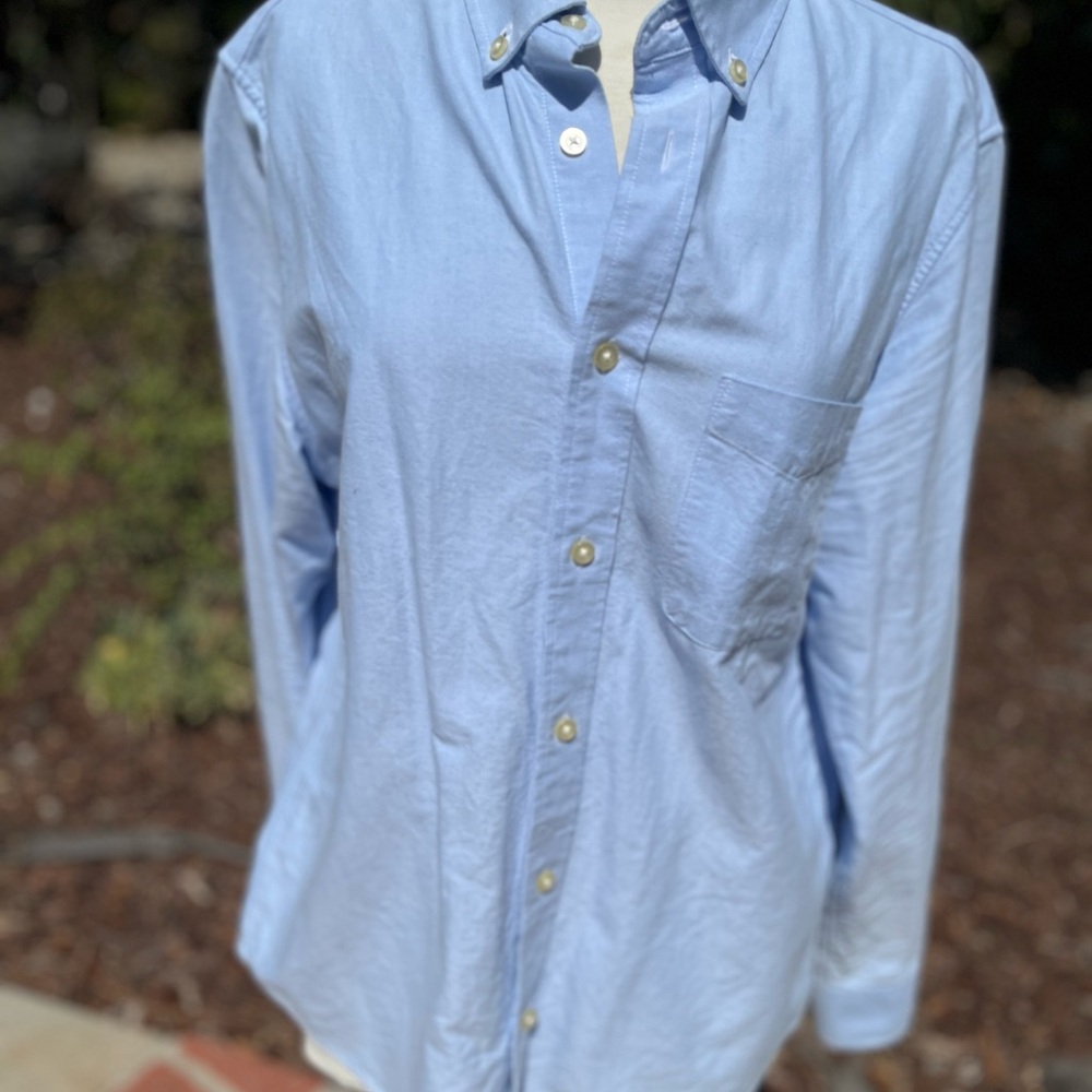 Everlane Men's Sky Blue Button-Down Shirt